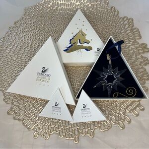1997 Swarovski Crystal Annual Star Snowflake Christmas Ornament